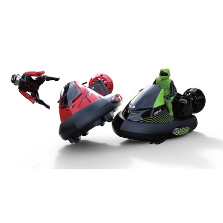 Azimport Remote Control Bumper Cars with Crash Sound Effects & Ejecting Drivers - Set of 2 AZ30307